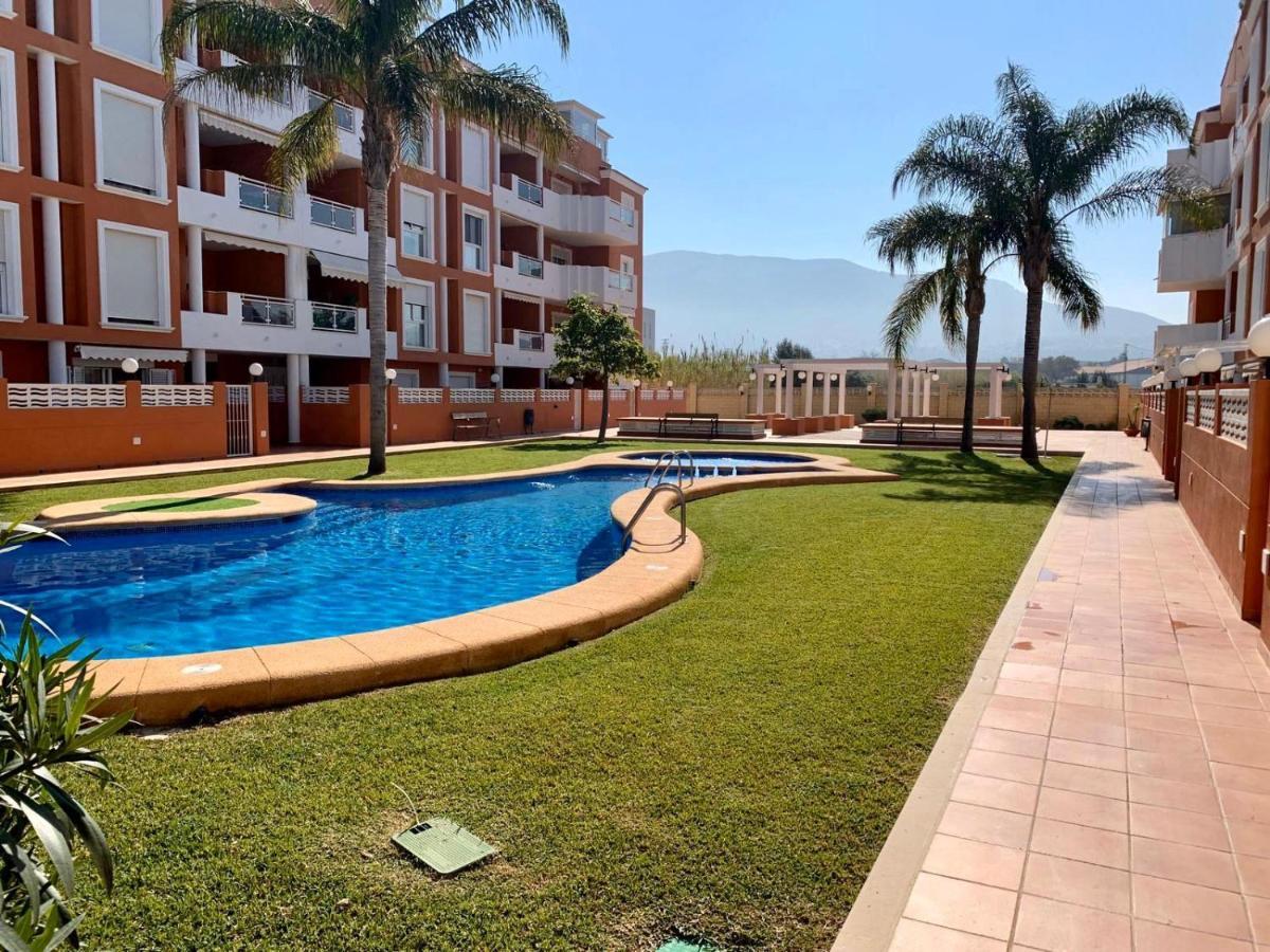 Apto. Con Gran Terraza Y Acceso Directo A Piscina. デニア エクステリア 写真