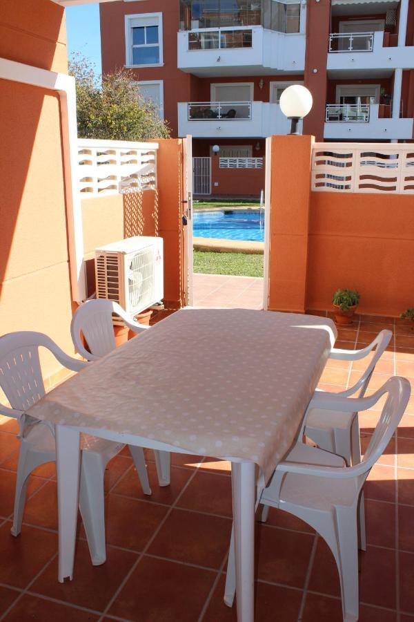 Apto. Con Gran Terraza Y Acceso Directo A Piscina. デニア エクステリア 写真